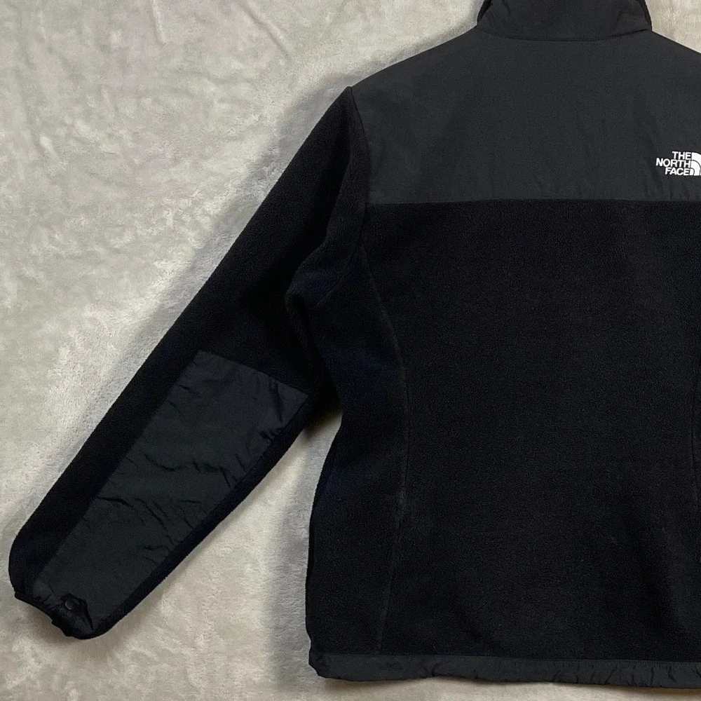 The North Face Womens Denali Jacket M Black Polartec Fleece Full Zip Outdoor